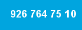 926 764 75 10 926 764 75 10